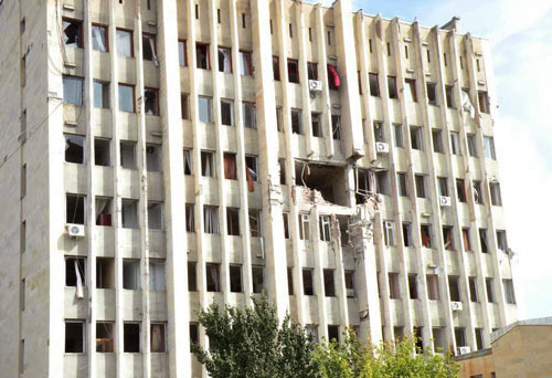 Government building in Tskhinvali. Source: photo of "Caucasian Knot"