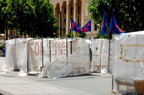 Tbilisi, near Parliament of Georgia. Photo of "Caucasian Knot"