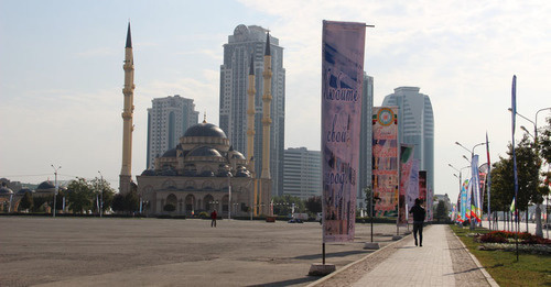 ‘Heart of Chechnya’ Mosque, Grozny. Photo by Magomed Magomedov for the ‘Caucasian Knot’. 