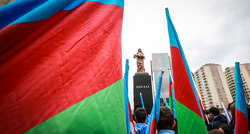 The memorial to the victims of  victims of Khojaly tragedy in the Khatain district of Baku. Photo by Aziz Karimov for the "Caucasian Knot"