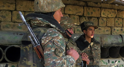 Soldiers of the Nagorno-Karabakh Republic Defense Army. December 2015. Photo by Alvard Grigoryan for the "Caucasian Knot"