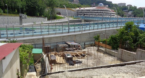 The construction site of the house near the GPS "Kommunalnik". Photo by Svetlana Kravchenko for the "Caucasian Knot"