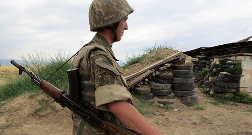 Soldier of Nagorny-Karabakh Defense Army. Photo by Alvard Grigoryan for the ‘Caucasian Knot’.  