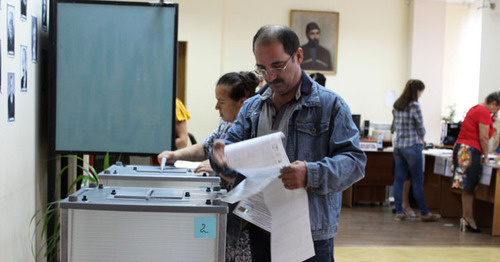 The polling station No. 325 in Vladikavkaz. September 18, 2016. Photo by Emma Marzoeva for the "Caucasian Knot"