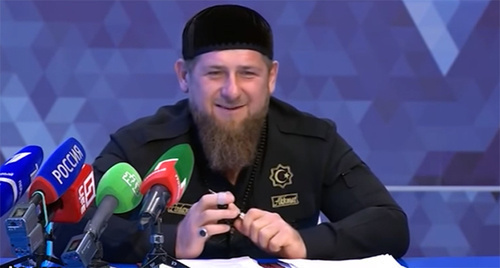 Ramzan Kadyrov. Photo: screenshot of a video by the "Caucasian Knot" https://www.youtube.com/watch?v=FtBJiVCI3zY