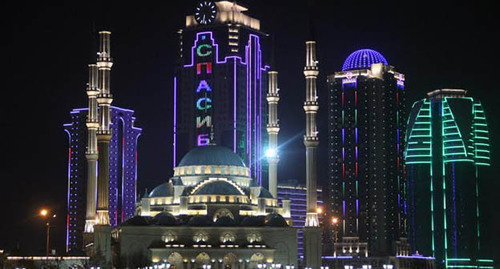 A mosque in Grozny. Photo by Magomed Magomedov for the "Caucasian Knot"