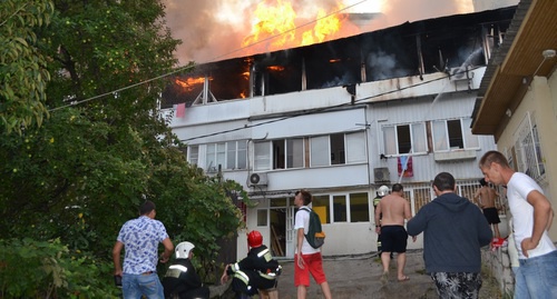 The house No. 4a burnt down in Tsuryupa Street in Sochi. Photo by Svetlana Kravchenko for the "Caucasian Knot"