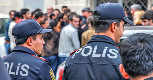 The police officers. Photo by Aziz Karimov for the "Caucasian Knot"