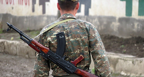 Soldier of Nagorny Karabakh Army. Photo by Alvard Grigoryan for the 'Caucasian Knot'. 