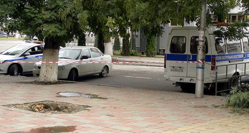 Police cars in Grozny. Photo by Magomed Magomedov for the "Caucasian Knot"