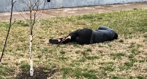 One of the victims of the attack in the village of Naurskaya. Photo was given to "Caucasian Knot" by a law enforcer 