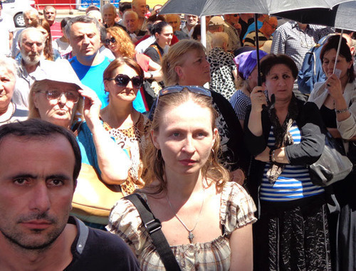 Protest action demanding to amend anti-discrimination law. Tbilisi, May 17, 2014. Photo by Inna Kukudzhanova for "Caucasian Knot" 