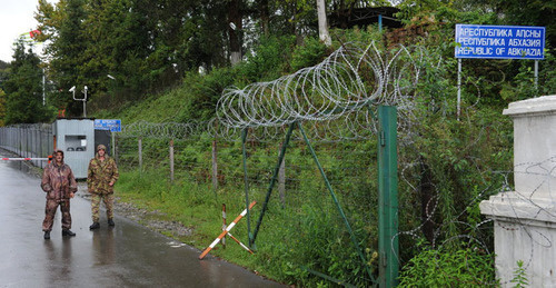 The Georgian-Abkhaz border. Photo: Sputnik. Sergei Pyatakov