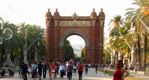 Arc de Triomf in Barcelona, October 14, 2017. Photo by Yulia Kasheta for the Caucasian Knot. 