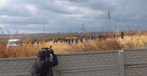 Amina Okueva's funeral. Dnepr, November 1, 2017. Photo https://www.obozrevatel.com 