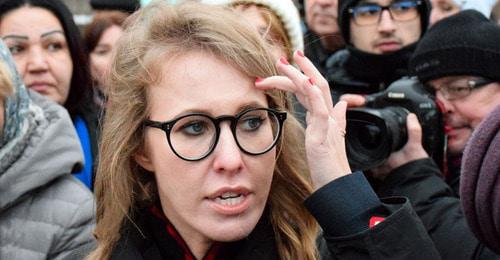 Ksenia Sobchak. Photo: Grigory Bakunin (RFE/RL)