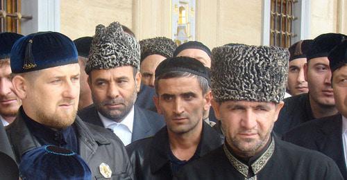 Ramzan Kadyrov (left). Photo: Juerg Vollmer https://ru.wikipedia.org