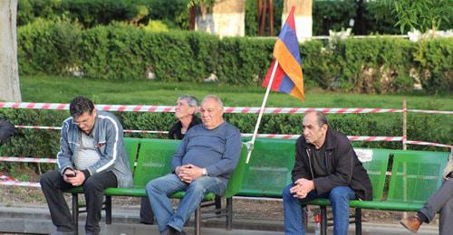 Participants of protest rally against Serzh Sargsyan, Yerevan, April 9, 2018. Photo by Tigran Petrosyan for the Caucasian Knot 