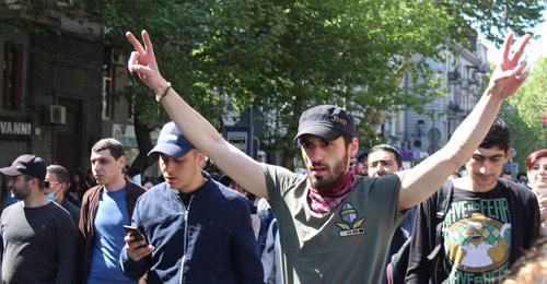 Opponents of Serzh Sargsyan. Yerevan, April 17, 2018. Photo by Tigran Petrosyan for the "Caucasian Knot"