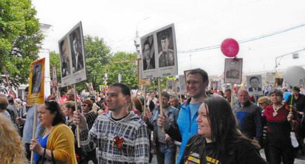 The "Immortal Regiment" march in Nalchik on May 9, 2018. Photo by Lyudmila Maratova for the "Caucasian Knot"