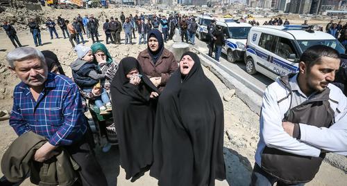 Believers protesting against the demolition of a mosque in Baku. Photo by Aziz Karimov for the "Caucasian Knot"