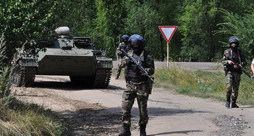 Law enforcers during CTO. Photo http://nac.gov.ru/antiterroristicheskie-ucheniya/v-voronezhskoy-oblasti-provedeno.html