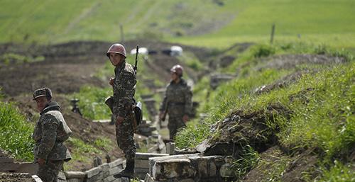 At the contact line in Nagorno-Karabakh. Photo: REUTERS/Staff