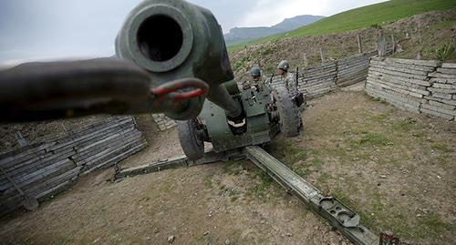 At the contact line in Nagorno-Karabakh. Photo: REUTERS/Staff