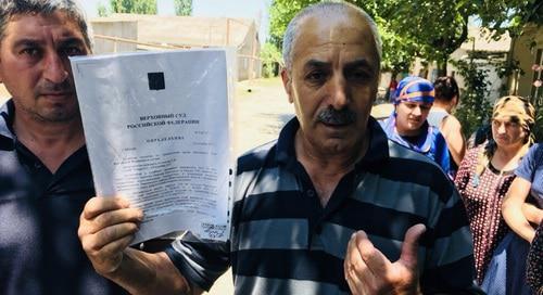 Kudrat Mutalibov, a resident of the Dagestani village of Novo-Aul. His house is to be demolished. Dagestan, June 23, 2018. Photo by Patimat Makhmudova for the "Caucasian Knot"