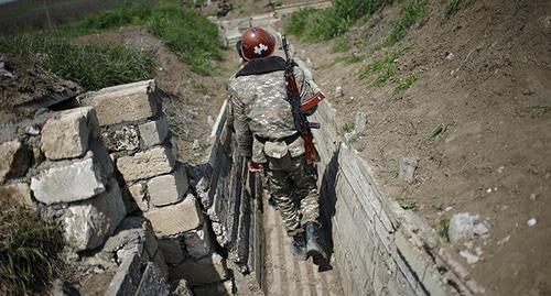 At the contact line in Nagorno-Karabakh. Photo: REUTERS/Staff