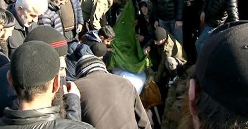 Funeral of Temirlan Machalikashvili in the village of Duisi the Pankisi Gorge (Georgia). Photo: Sputnik/STRINGER https://sputnik-georgia.ru