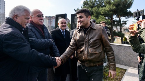 Mekhman Guseinov after being released from jail on March 2, 2019. Photo by Aziz Karimov for the Caucasian Knot