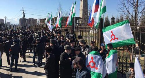 Thousands gathered for a protest in Magas, March 26, 2019. Photo by Magomed Mutsolgov for the Caucasian Knot