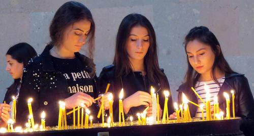 Participants of mourning events in Nagorno-Karabakh. Photo by Alvard Grigoryan for the Caucasian Knot