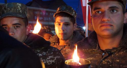 Torchlight march in Stepanakert, April 23, 2019. Photo by Alvard Grigoryan for the Caucasian Knot