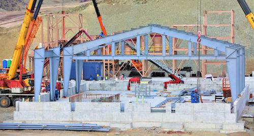 Construction at gold mine. Photo: press service of Lydian mining company, https://www.lydianarmenia.am/index.php?m=photoOne&lang=arm&gid=20