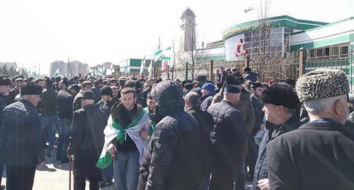 Participants of the rally in Magas. March 26, 2019. Photo by Umar Yovloy for the "Caucasian Knot"