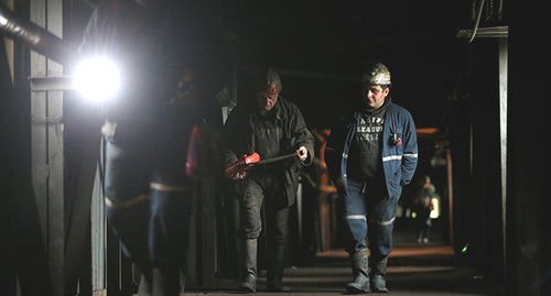 Miners in Tkibuli (Georgia). Photo: REUTERS/David Mdzinarishvili