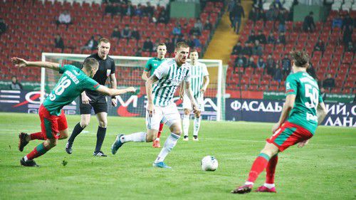 The match of the "Akhmat" Football Club (FC) with the Moscow "Lokomotiv" FC in front of the half-empty stands. Photo by the press service of the "Akhmat" FC