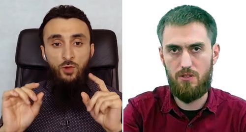 Tumso Abdurakhmanov (on the left) and Chingiz Akhmadov. Screenshots of the videos https://www.youtube.com/watch?v=leVmyLRisZQ and https://www.instagram.com/p/B2rKiMpIgXg/ Collage by the "Caucasian Knot"