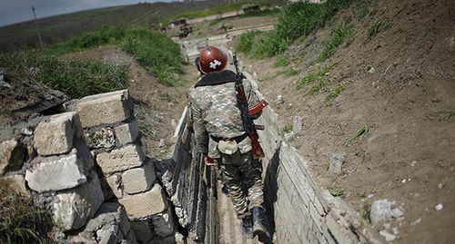 At the contact line in Nagorno-Karabakh. Photo: REUTERS/Staff