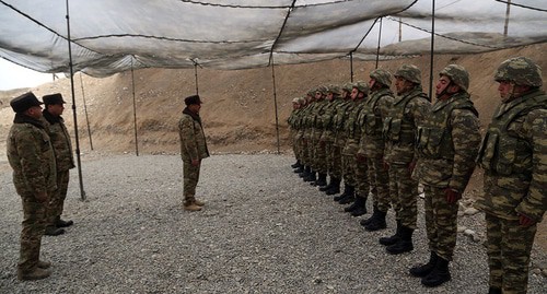 Minister of Defence of Azerbaijan Colonel General Zakir Hasanov at the frontline zone. Photo: press service of the Ministry of Defence of Azerbaijan