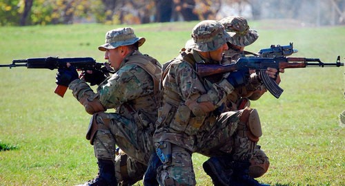 Soldiers of the Armenian Army. Photo: press service of the Ministry of Defence of Armenia