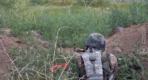 Soldier of the Armenia Army. Photo: press service of the Ministry of Defence of Armenia, http://mil.am/hy/news/8213