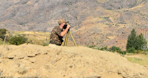 An Armenian soldier. Photo: press service of the Ministry of Defence of Armenia