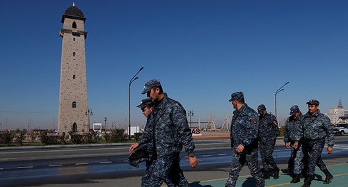 Law enforcers in Magas. Ingushetia. Photo: REUTERS/Maxim Shemetov