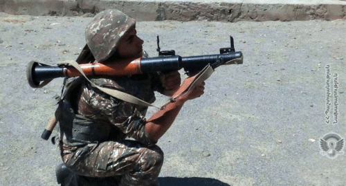 Serviceman of the Armenian Army. Photo: press service of the Ministry of Defence of Armenia, http://mil.am/hy/news/8291