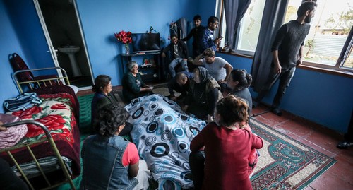 Burial in the village of Garayusifli after artillery shelling of October 27, 2020. Photo by Aziz Karimov for the Caucasian Knot 