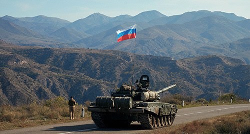 Russian peacekeepers at the Armenian border, November 10, 2020. Photo: REUTERS/Francesco Brembati