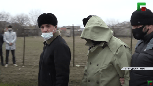 Demonstrative feudists' reconciliation in Chechnya, December 19, 2020. Screenshot: https://youtu.be/zZaJhDEhTrM